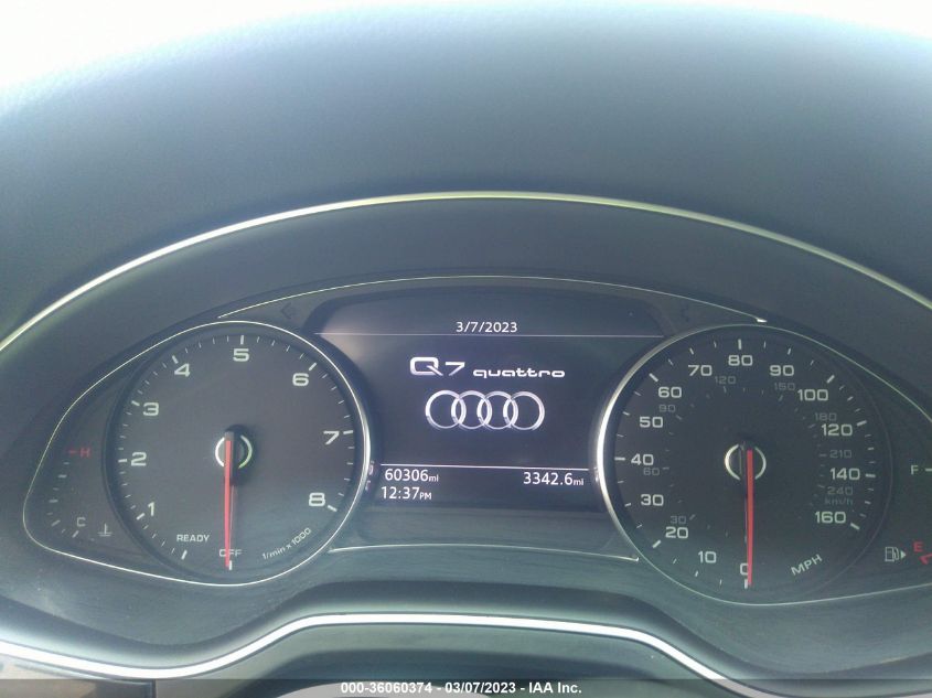 2017 AUDI Q7 PREMIUM PLUS - WA1LAAF73HD019063