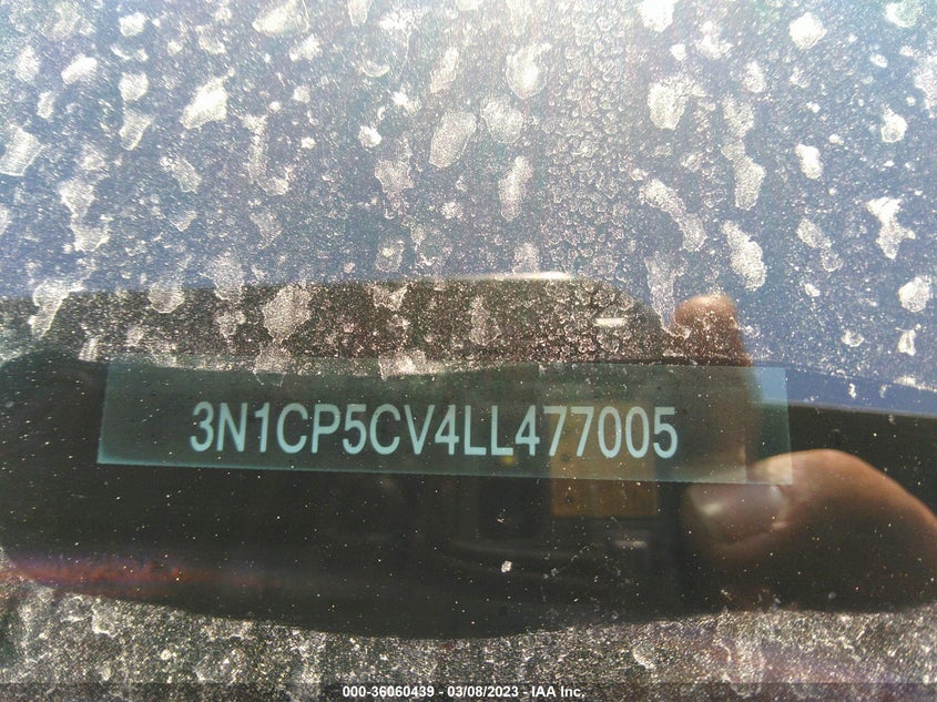 VIN 3N1CP5CV4LL477005 2020 NISSAN KICKS SV