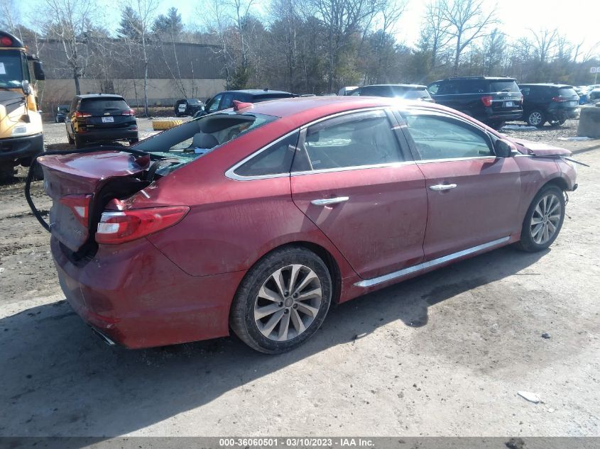 2016 HYUNDAI SONATA 2.4L SPORT - 5NPE34AF3GH421277