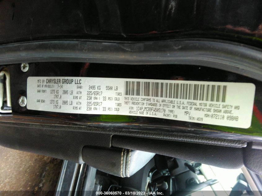 2015 JEEP CHEROKEE LATITUDE - 1C4PJMCB9FW505170
