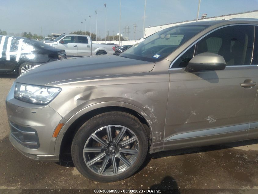 2017 AUDI Q7 PREMIUM PLUS - WA1LAAF75HD013801