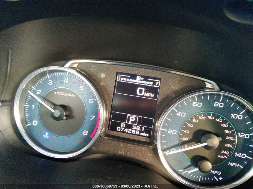 2015 SUBARU IMPREZA WAGON 2.0I SPORT LIMITED - JF1GPAV64FH261774