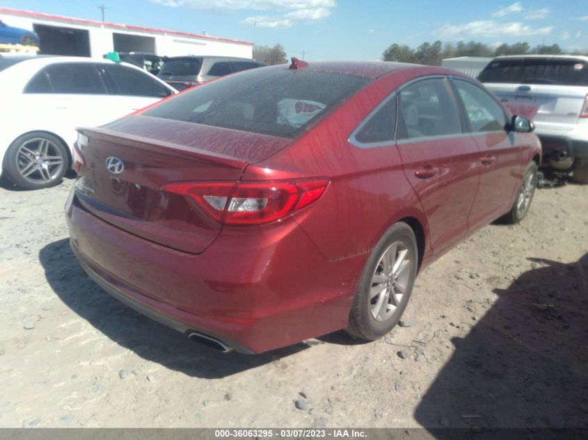 2015 HYUNDAI SONATA 2.4L SE - 5NPE24AF6FH227957