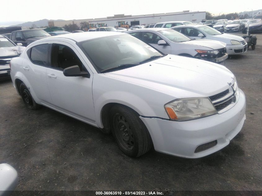 2014 DODGE AVENGER SE - 1C3CDZAB7EN132516
