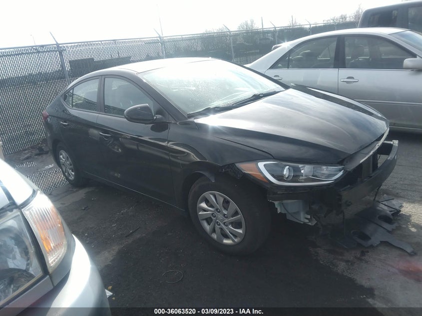 VIN KMHD74LF3HU200651 2017 HYUNDAI ELANTRA SE