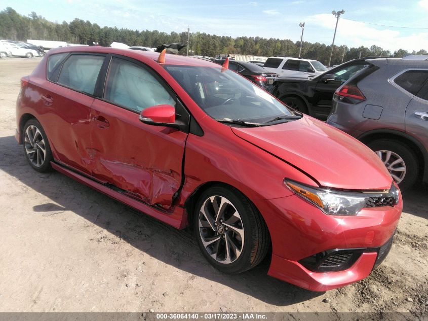2017 TOYOTA COROLLA IM - JTNKARJEXHJ550120