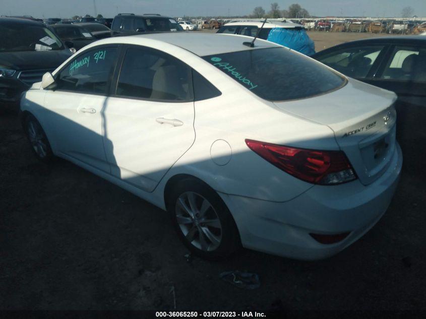 2013 HYUNDAI ACCENT GLS - KMHCU4AE7DU350464