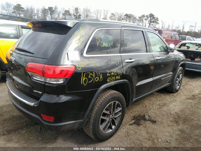VIN 1C4RJFBG7HC873031 2017 JEEP GRAND CHEROKEE LIMITED