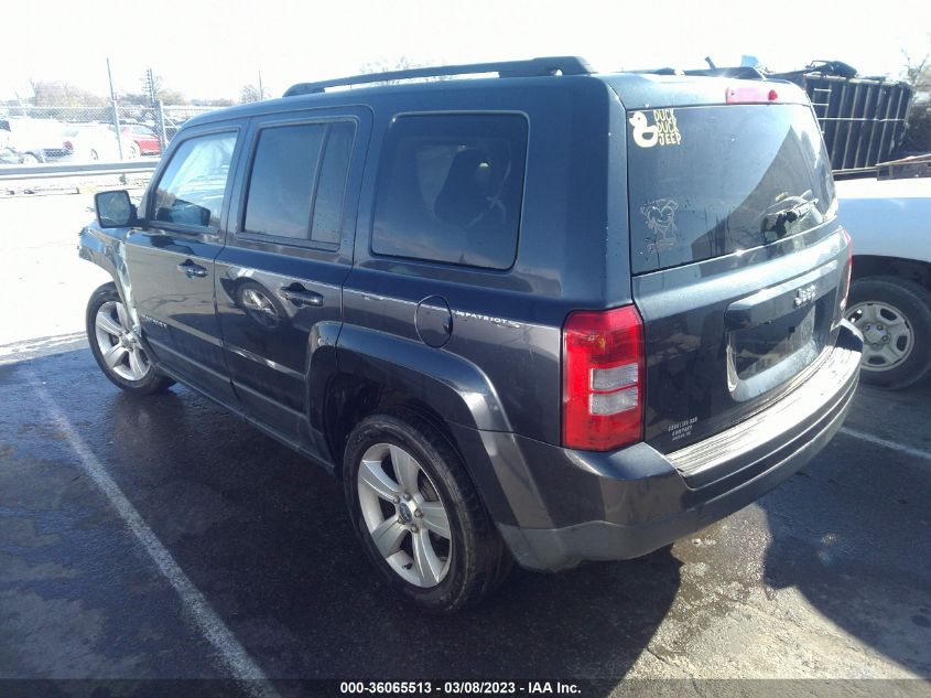 2014 JEEP PATRIOT LATITUDE 1C4NJPFA7ED650312