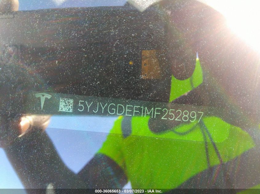 2021 TESLA MODEL Y PERFORMANCE - 5YJYGDEF1MF252897