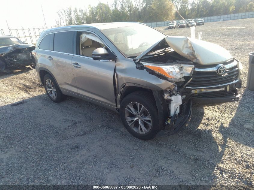 2014 TOYOTA HIGHLANDER XLE - 5TDKKRFH1ES031556