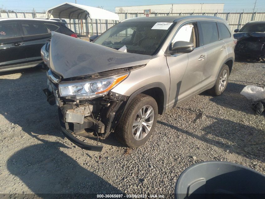 2014 TOYOTA HIGHLANDER XLE - 5TDKKRFH1ES031556