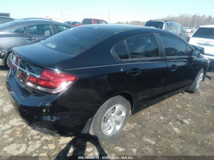 2013 HONDA CIVIC SDN LX - 2HGFB2F54DH500328