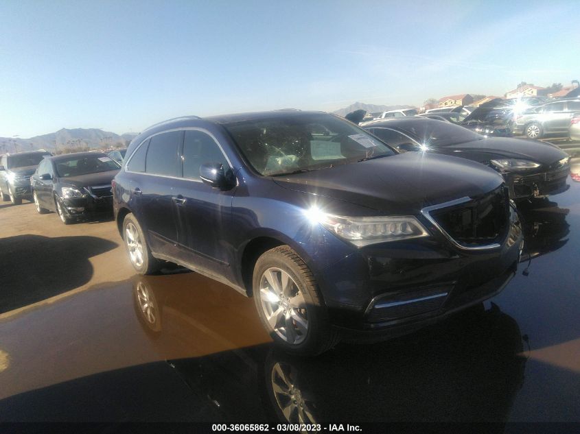 2014 ACURA MDX ADVANCE/ENTERTAINMENT PKG - 5FRYD3H83EB018194