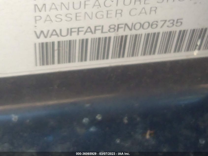 2015 AUDI A4 PREMIUM PLUS - WAUFFAFL8FN006735