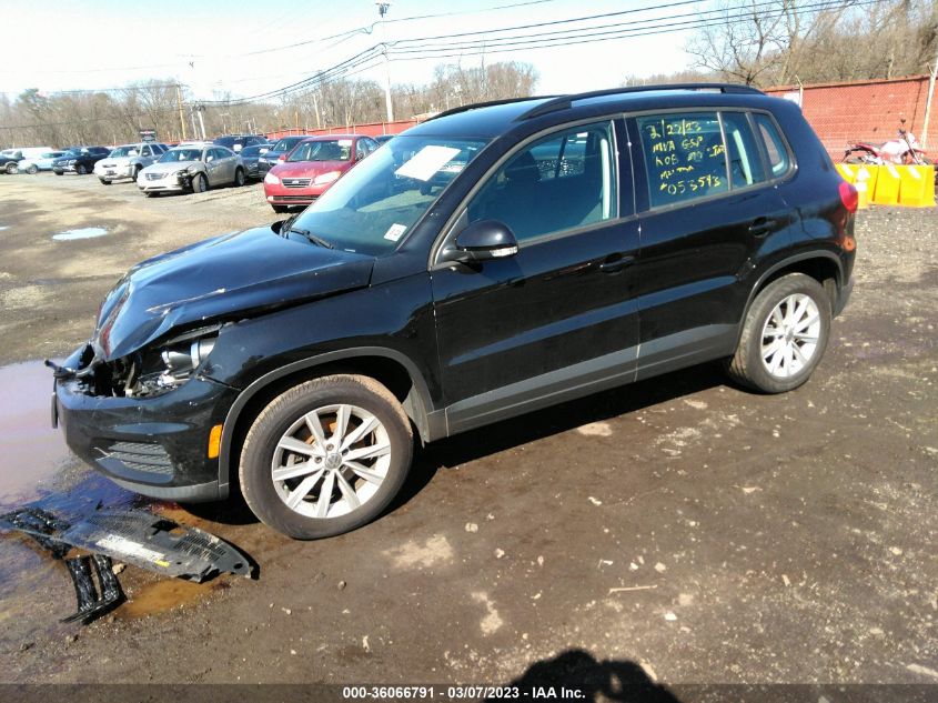 2017 VOLKSWAGEN TIGUAN - WVGBV7AX1HK053543