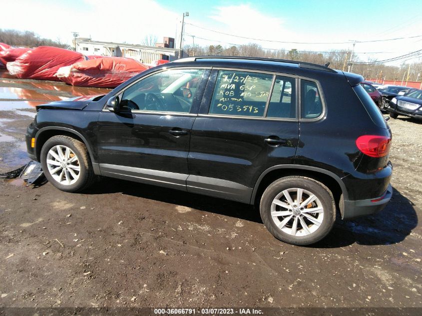 2017 VOLKSWAGEN TIGUAN - WVGBV7AX1HK053543