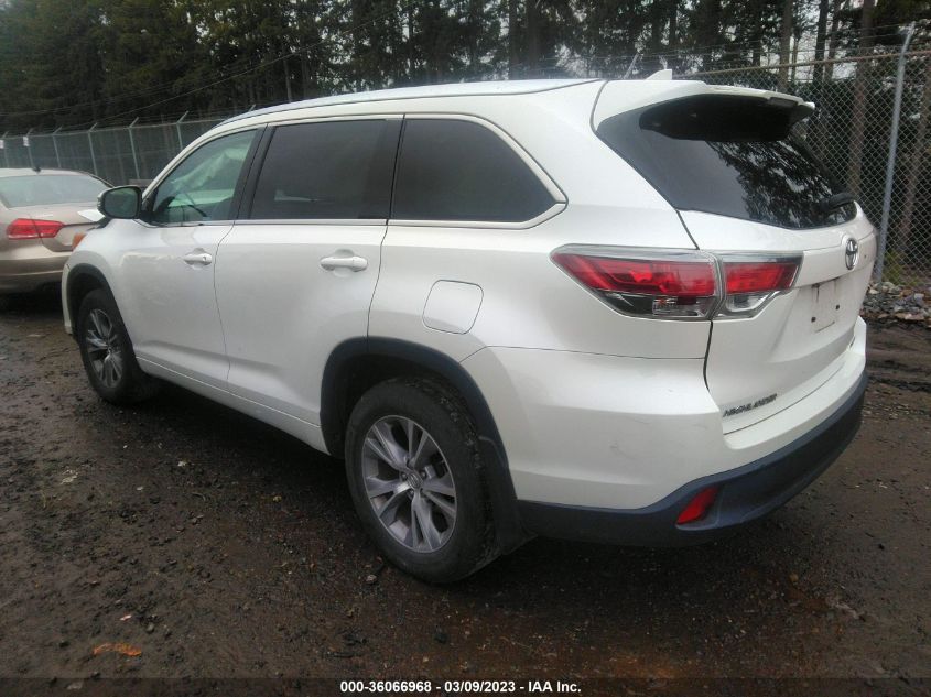 2015 TOYOTA HIGHLANDER XLE - 5TDJKRFHXFS211941