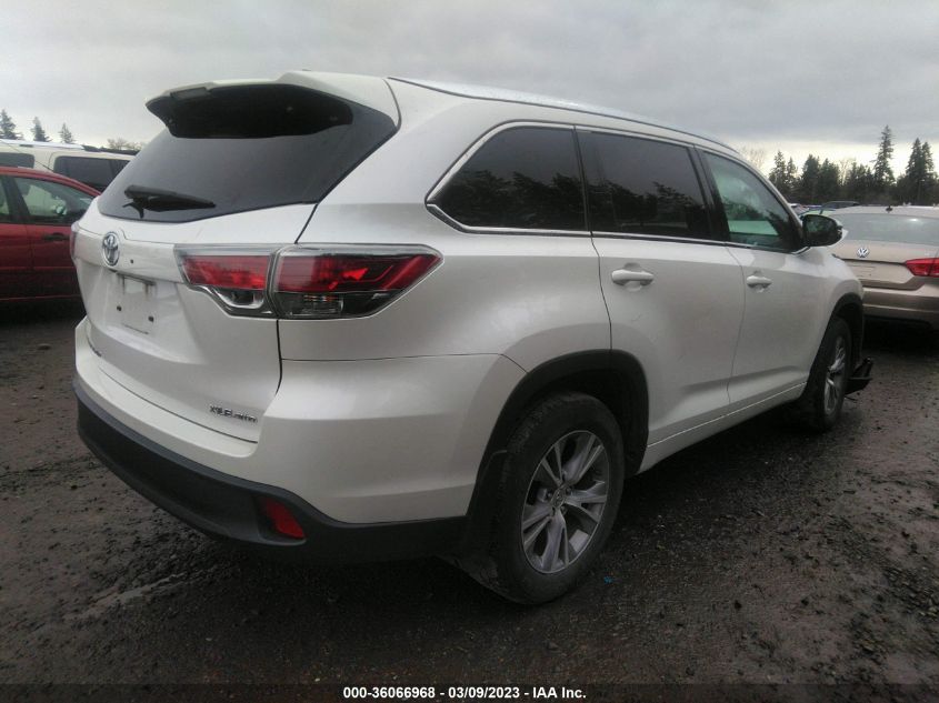 2015 TOYOTA HIGHLANDER XLE - 5TDJKRFHXFS211941