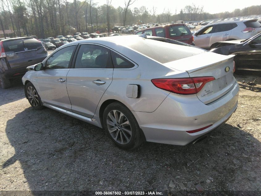 2015 HYUNDAI SONATA 2.4L SPORT - 5NPE34AFXFH116406