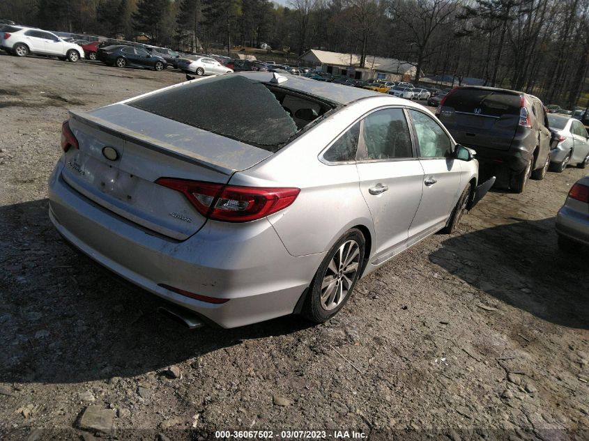 2015 HYUNDAI SONATA 2.4L SPORT - 5NPE34AFXFH116406