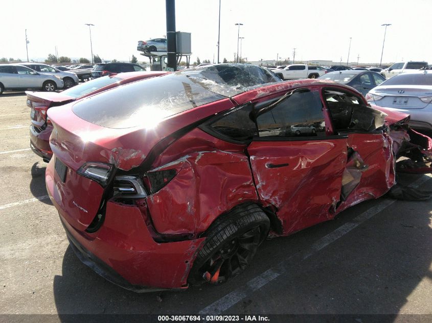 2022 TESLA MODEL Y LONG RANGE - 7SAYGAEE7NF351220