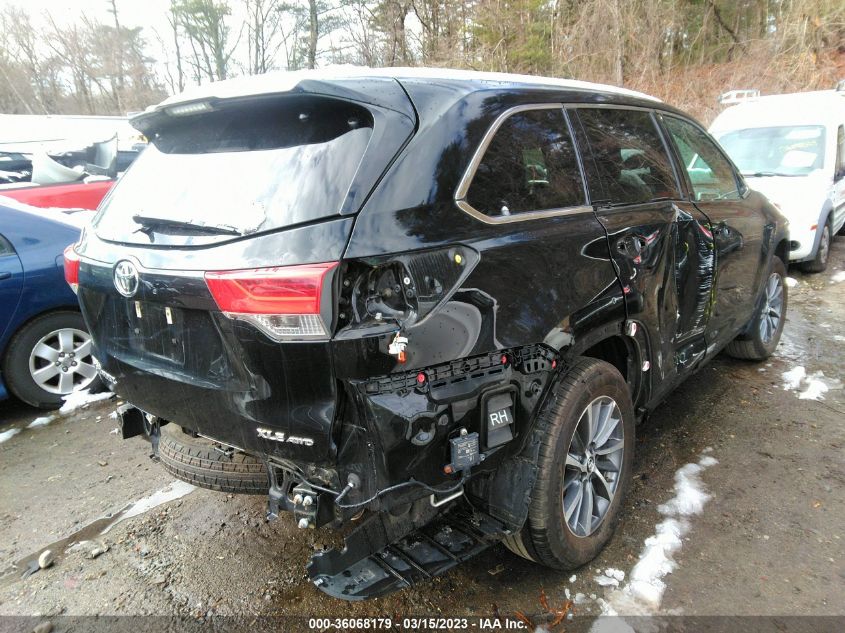 2019 TOYOTA HIGHLANDER XLE - 5TDJZRFH1KS618844
