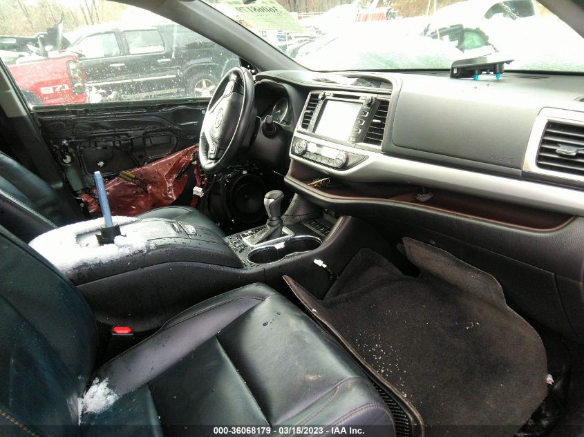 2019 TOYOTA HIGHLANDER XLE - 5TDJZRFH1KS618844