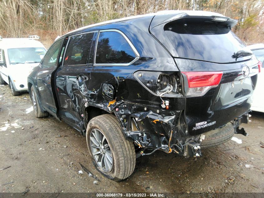2019 TOYOTA HIGHLANDER XLE - 5TDJZRFH1KS618844