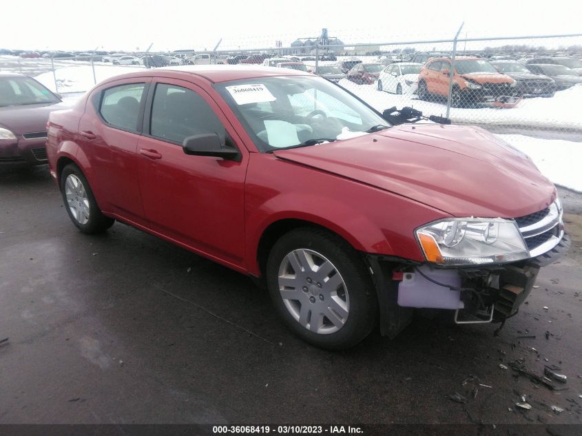 2013 DODGE AVENGER SE - 1C3CDZAB2DN754004