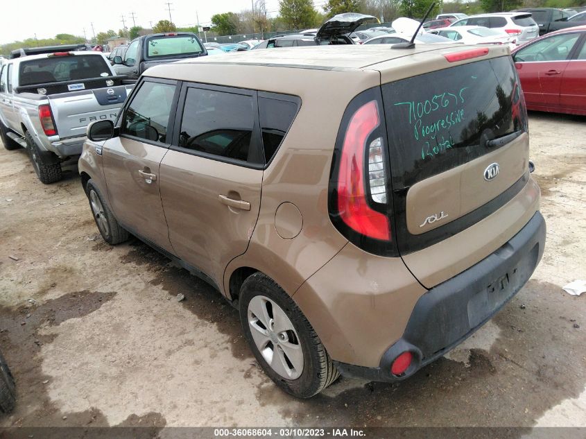 2016 KIA SOUL BASE - KNDJN2A21G7269546