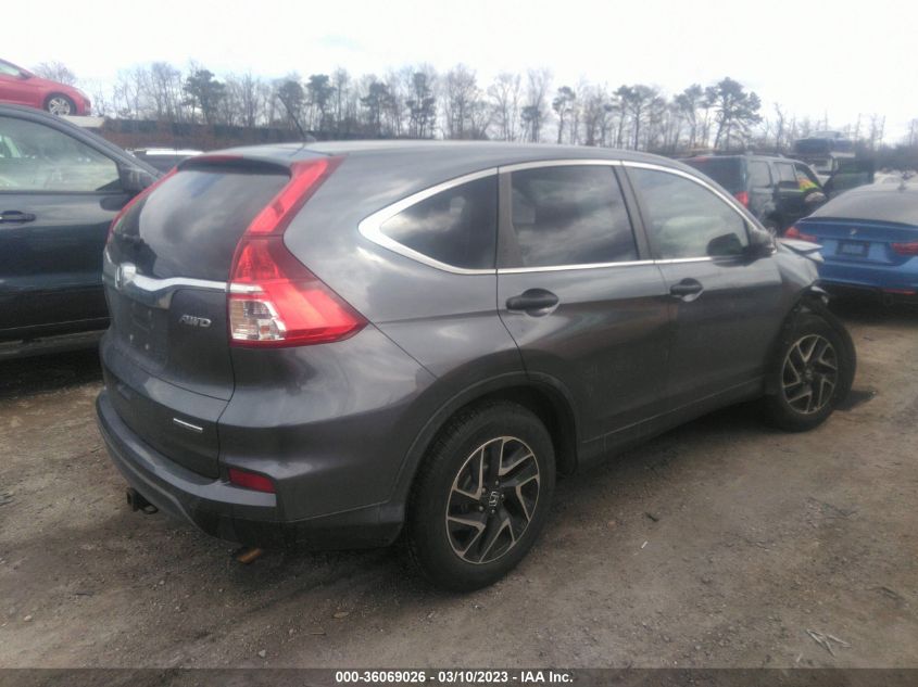 2016 HONDA CR-V SE - 5J6RM4H43GL132568