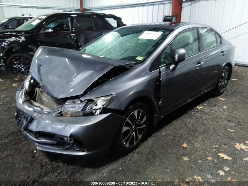 2013 HONDA CIVIC SDN EX - 19XFB2F86DE068507