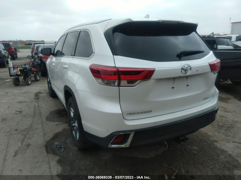 2019 TOYOTA HIGHLANDER LIMITED - 5TDDZRFH7KS968914