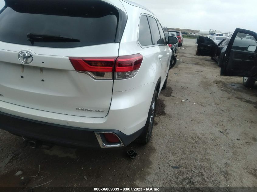 2019 TOYOTA HIGHLANDER LIMITED - 5TDDZRFH7KS968914