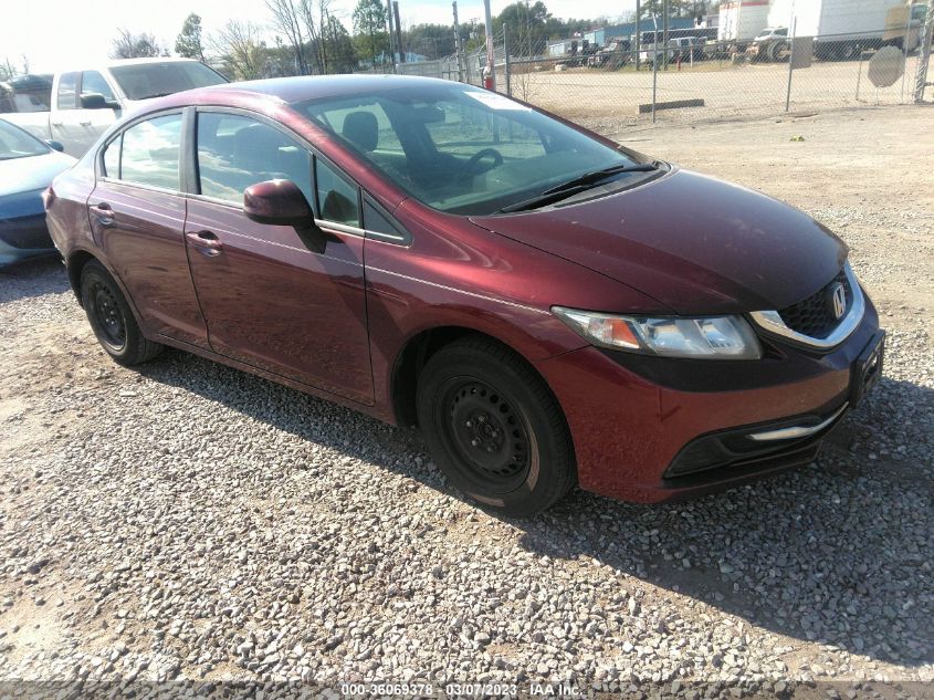 2013 HONDA CIVIC SDN LX - 19XFB2F51DE247026