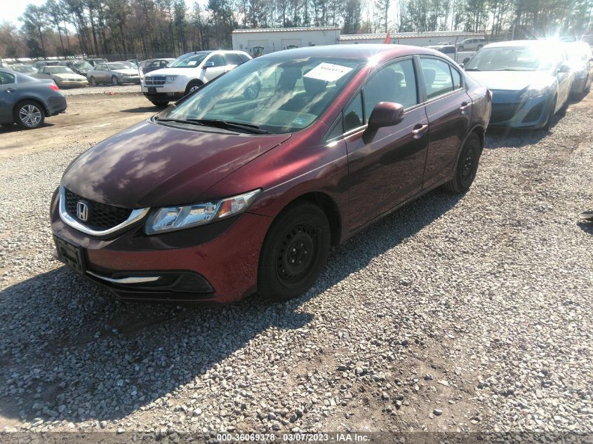2013 HONDA CIVIC SDN LX - 19XFB2F51DE247026