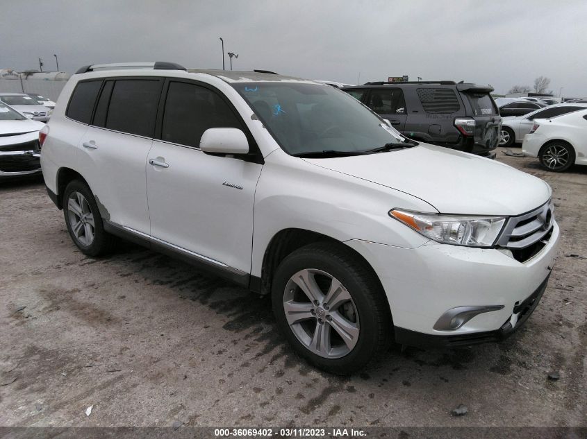 2013 TOYOTA HIGHLANDER LIMITED - 5TDDK3EH3DS255384