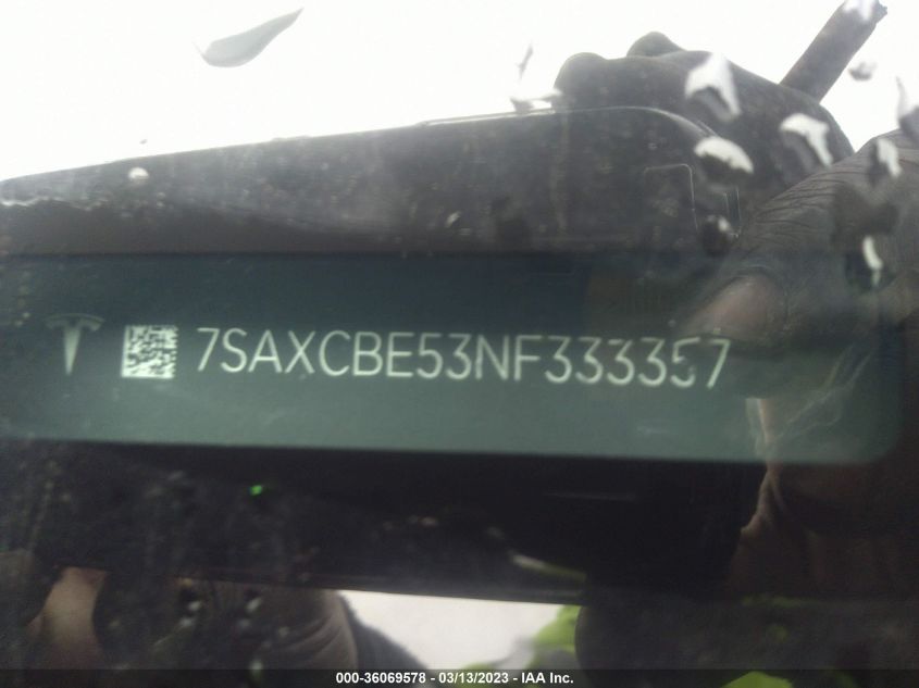 2022 TESLA MODEL X - 7SAXCBE53NF333357