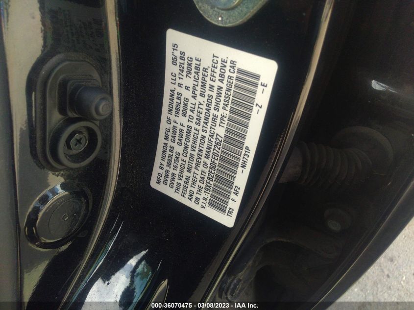 2015 HONDA CIVIC SEDAN LX - 19XFB2E50FE072627