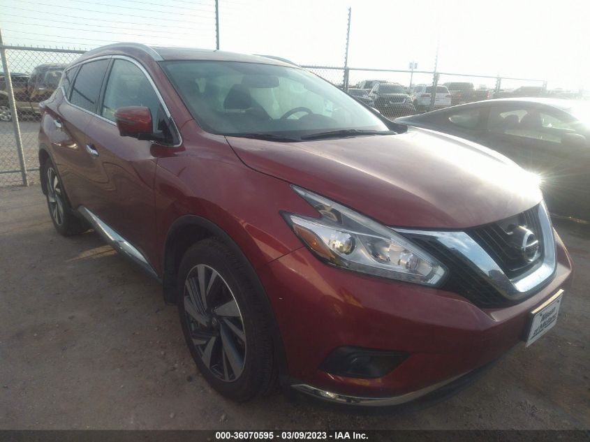 2018 NISSAN MURANO PLATINUM - 5N1AZ2MG0JN196972