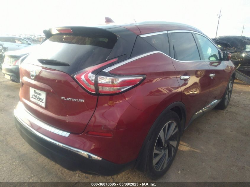 2018 NISSAN MURANO PLATINUM - 5N1AZ2MG0JN196972
