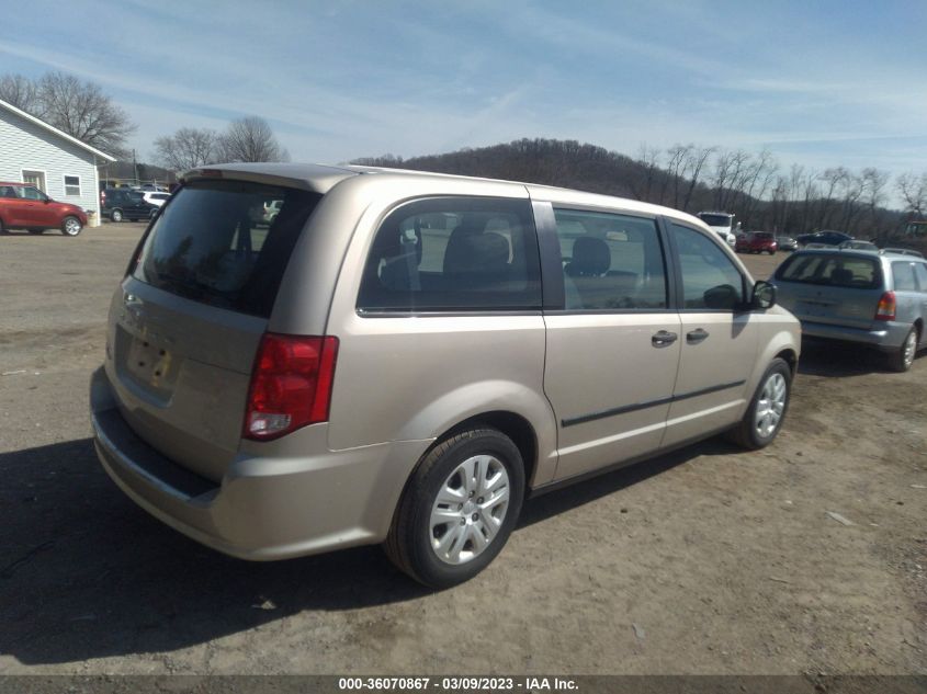 2014 DODGE GRAND CARAVAN AMERICAN VALUE PKG - 2C4RDGBG2ER420984