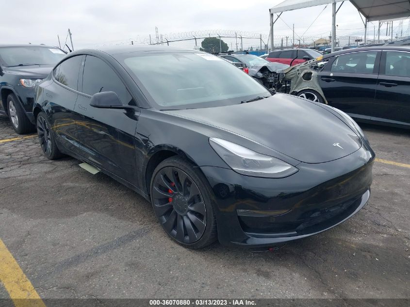 2022 TESLA MODEL 3 PERFORMANCE - 5YJ3E1EC6NF177622