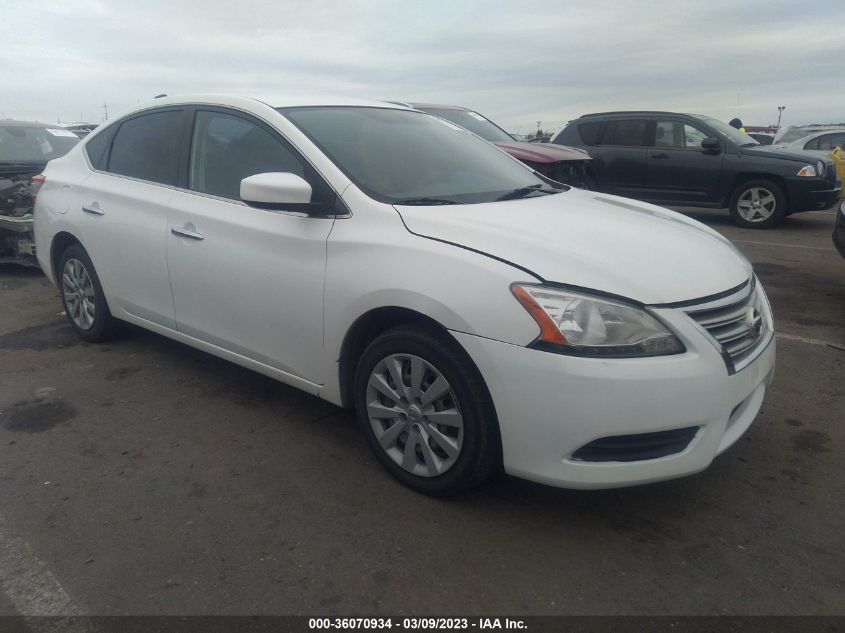 VIN 3N1AB7AP7DL737565 2013 NISSAN SENTRA no.1