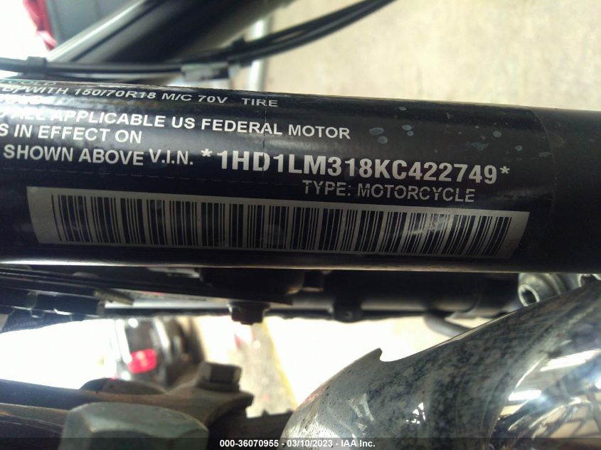 2019 HARLEY-DAVIDSON XL1200 CX - 1HD1LM318KC422749