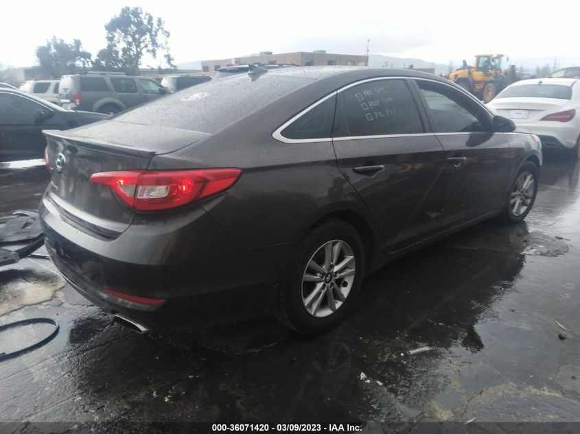 2015 HYUNDAI SONATA 2.4L SE - 5NPE24AF9FH039143