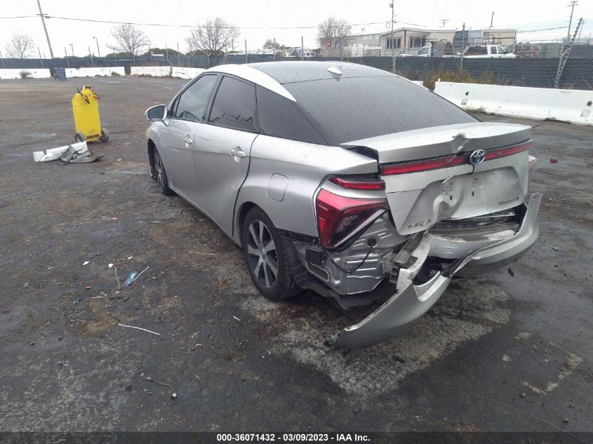 2017 TOYOTA MIRAI JTDBVRBD0HA001721