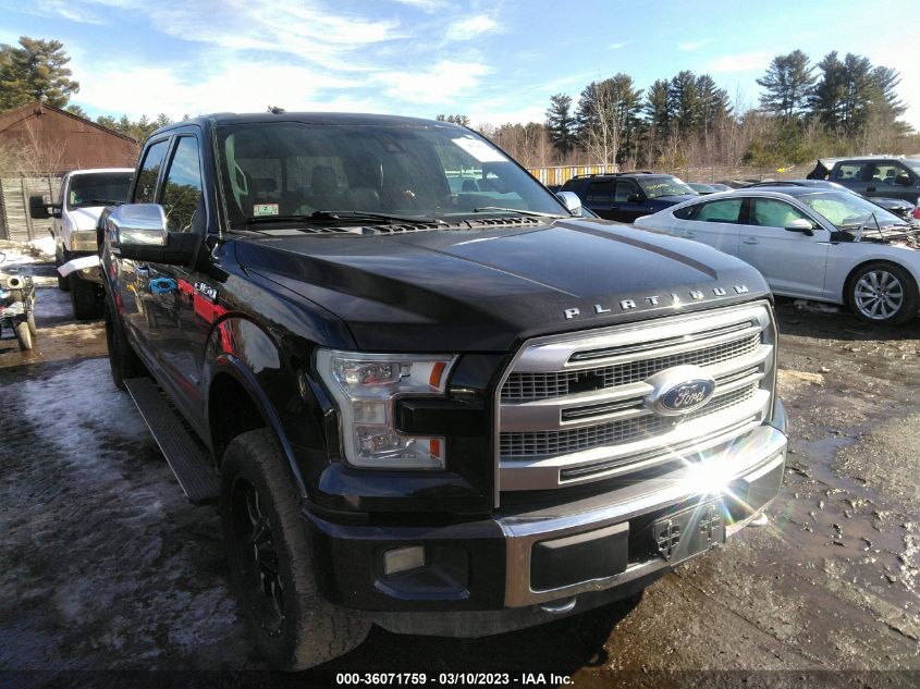 2015 FORD F-150 PLATINUM - 1FTEW1EGXFFA65296