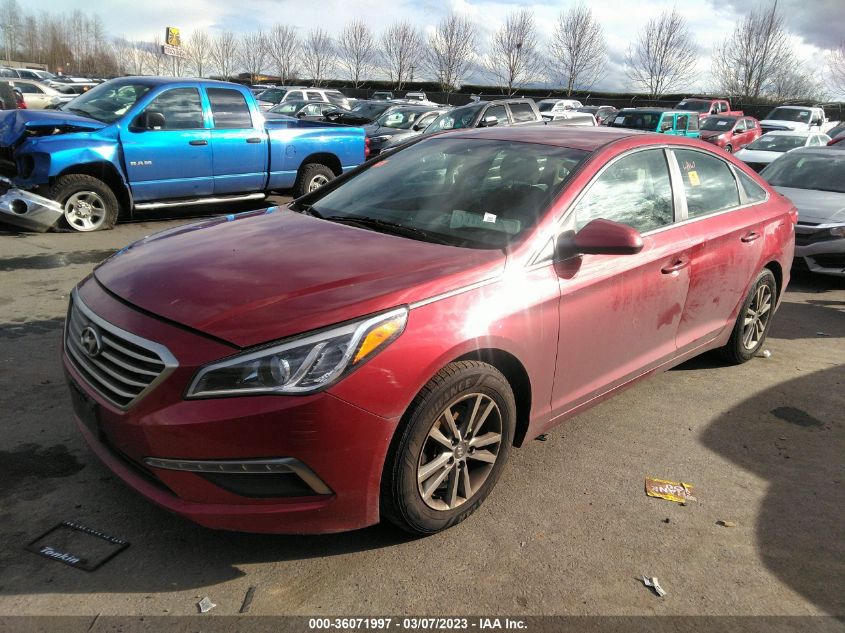2015 HYUNDAI SONATA 2.4L SE - 5NPE24AF8FH115838